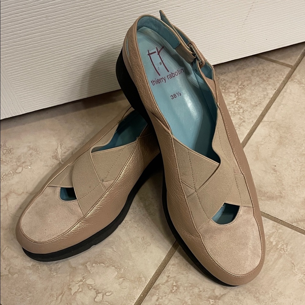 Thierry Rabotin Tan Women's Flats